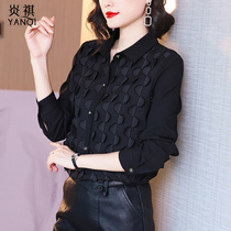 Ladies shirt 2021 Autumn New Style style style interior chiffon shirt Korean loose long sleeve shirt