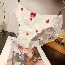 emwz panties female sexy cotton file girl mid-waist briefs comfortable and breathable large size cute briefs