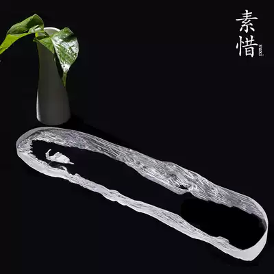 Sopi New Life glass dry bubble table home thickened tea tray exquisite relief Zen light luxury kung fu tea set