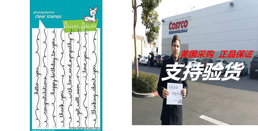 Lawn Fawn LF844 Clear Stamps Pack of 8