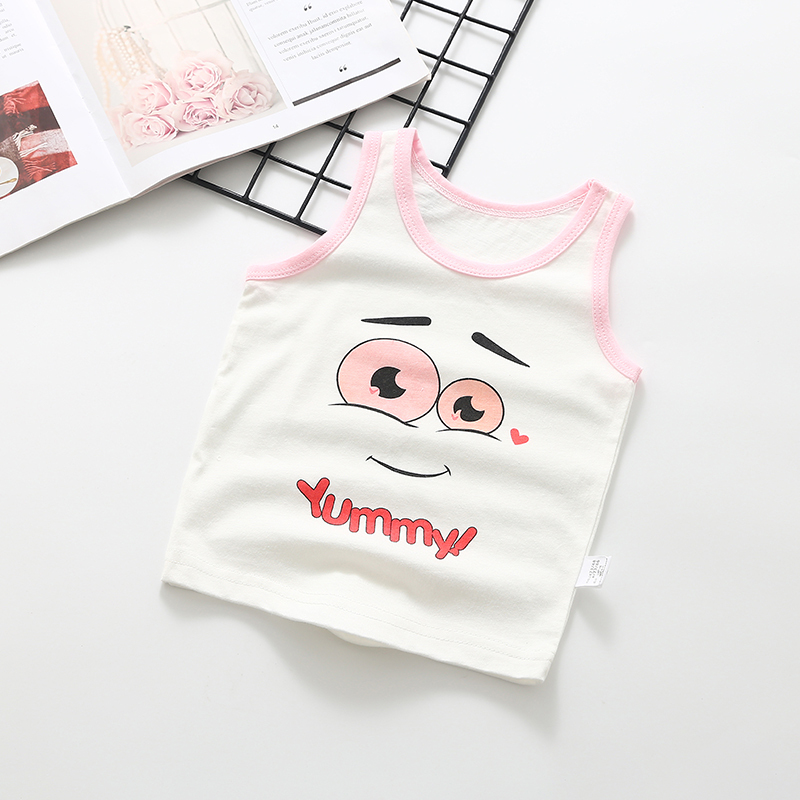 Summer Children's Vests for Boys and Girls, Thin Sleeveless Pajamas, Pure Cotton Base Shirt, Infant Belly Protection Vest Summer Children's Vests for Boys and Girls, Thin Sleeveless Pajamas, Pure Cotton Base Shirt, Infant Belly Protection Vest