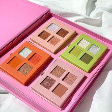 如花拓4色动物眼影盘便携初学者