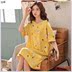 Xuân Thu 2020 váy ngủ cô gái mùa hè ngắn tay mùa hè Hàn Quốc phiên bản của cô gái thời trang pajama chúa dài vừa quần áo về nhà học sinh. 