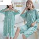 Mang thai cho con bú váy nhà mùa hè bông mùa hè mỏng lớn mã quần áo Bảo voi răng mấu cho con bú jumpsuit với ngực pad 200 pounds.