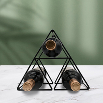 Nordic Light Extravagant Minimalist Metal Iron Art Custom Red Wine Rack Creativity Removable Home Living Room Wine Cabinet Disposal Pendulum