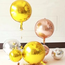 4D Stereo Aluminum Film Balloon Birthday Party Placement Wedding Celebration Decoration Children 100 Days of dress Aluminum Foil Balls