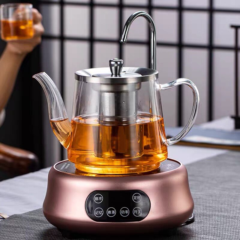 Glass teapot high temperature resistant kettle with water electric pottery stove household teapot teapot set large capacity