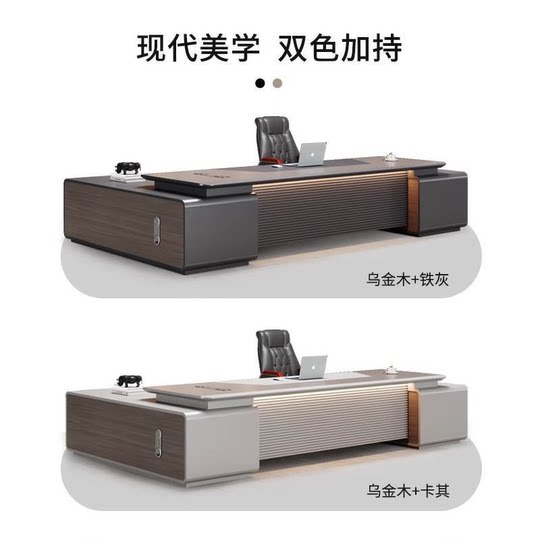 Escritorio de jefe, mesa y silla de pintura de lujo, sencilla, moderna, estilo chino, escritorio ejecutivo, presidente, gerente de escritorio superior, muebles