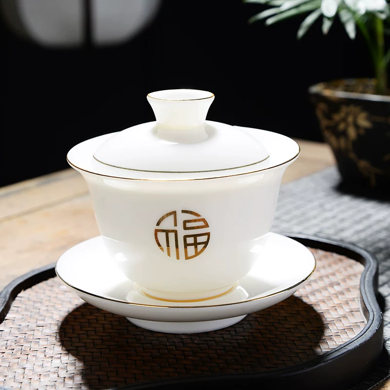 Tea set, ceramic teapot, tea cup, simple and elegant design