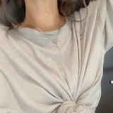 Ожерелье, цепочка до ключиц в стиле хип-хоп, серебро 925 пробы