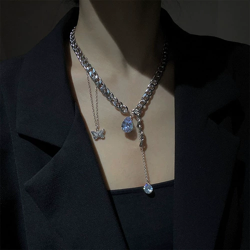 Модное дизайнерское ожерелье, простой и элегантный дизайн, популярно в интернете, тренд сезона