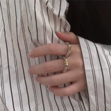 Ретро модное кольцо в стиле хип-хоп, японские и корейские, серебро 925 пробы, на указательный палец