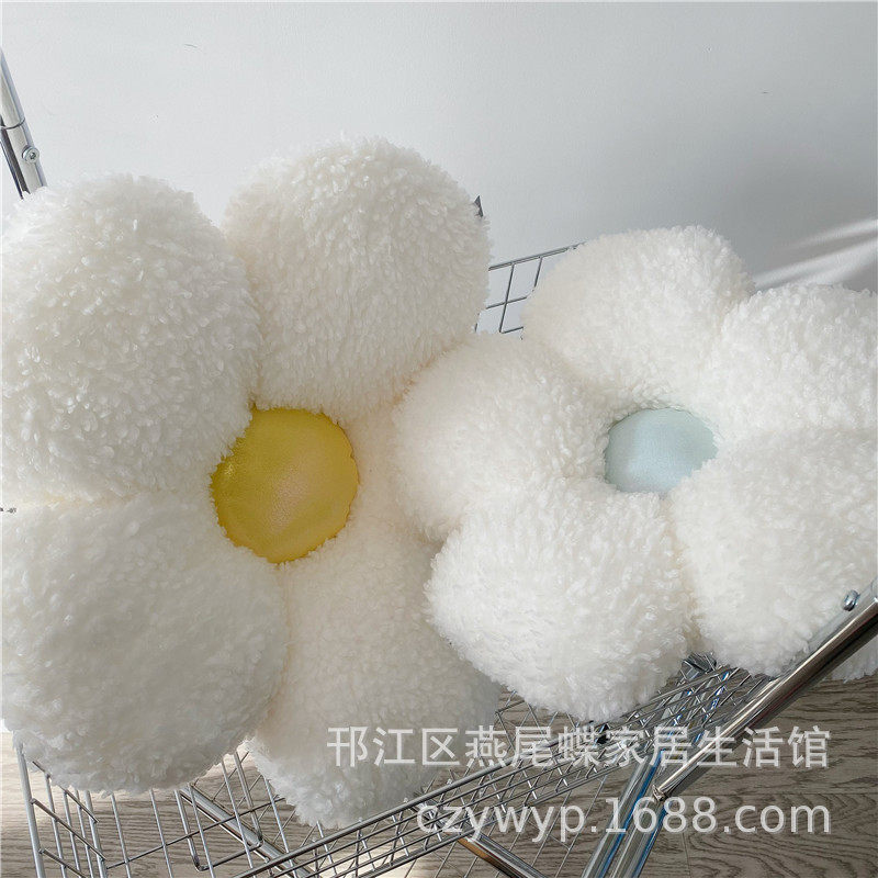 подушки-одеяла ins北欧风花朵蜜蜂抱枕花瓣沙发居家懒人飘窗卧室坐地上蒲团 Other