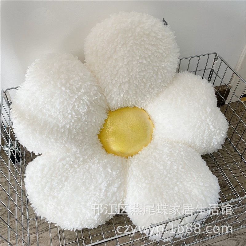 подушки-одеяла ins北欧风花朵蜜蜂抱枕花瓣沙发居家懒人飘窗卧室坐地上蒲团 Other