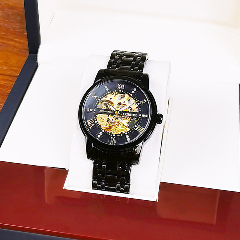 Watch Male Mechanic Watch Student Trend Waterproof Fully Automatic Hollowed-out Nightlight Men Personality Tide Man Cool Fashion New