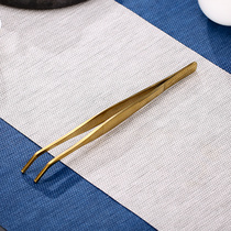 Metal padded stainless steel tea clip tweezers big tea cup clip kung fu tea set personality tea play tea ceremony tea tray accessories