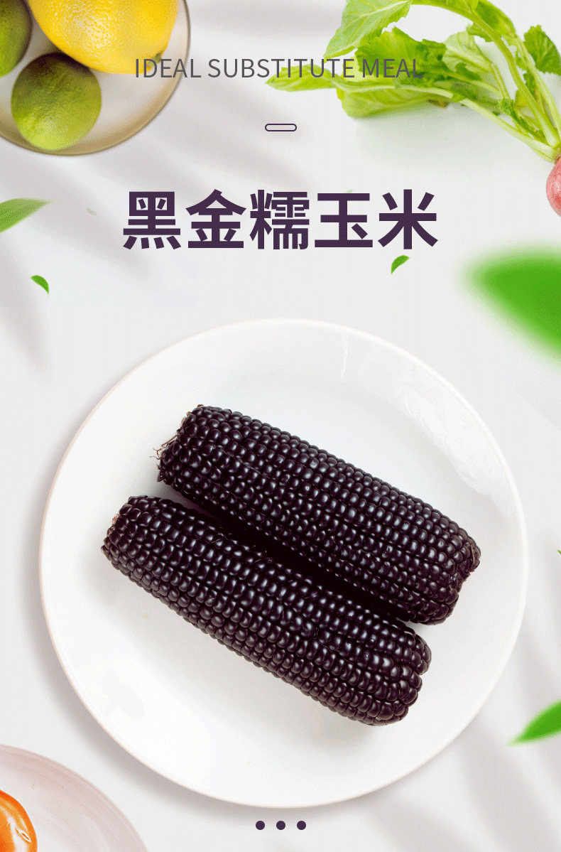 森谷农 东北黑糯玉米 10穗真空包装 天猫优惠券折后￥24.8包邮（￥44.8-20）