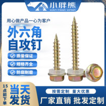 Hexagon head wood drill tail self-tapping screws Dovetail screws Colored steel screw nails Self-drilling screws Extended screws