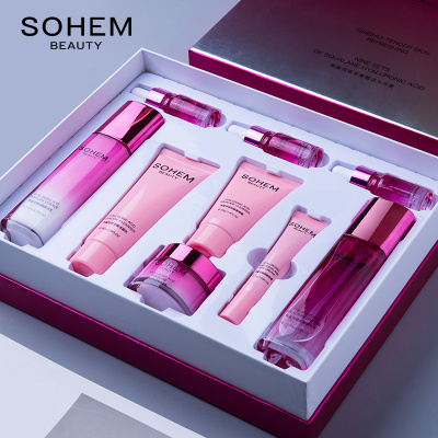 【抖音爆款】角鲨烷玻尿酸赋活水乳9件套