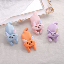 Korean version of the childrens cartoon rabbit hairclip cute kitten card girl fabric Fox BB CLIP bangs edge clamp hair accessories
