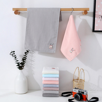 Childrens gauze towel wash face cotton cotton rectangular face towel baby soft absorbent household baby baby towel