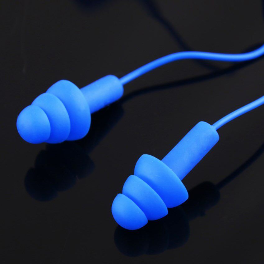 Swimming earplug waterproof professional rope swimming nose jacket suit bath waterproof earplug children for adults and men