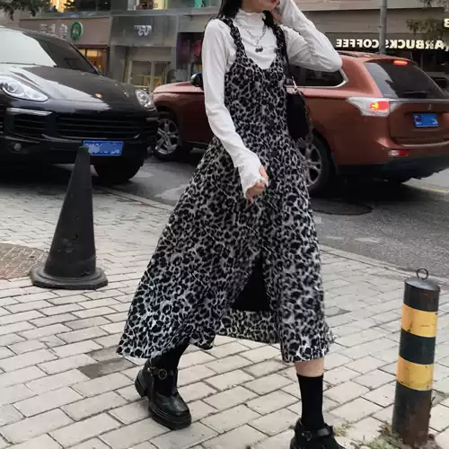 Осенняя ретро длинная юбка, дизайнерское платье-комбинация, коллекция 2021, по фигуре, подходит для подростков