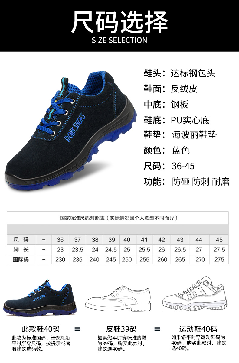 giày bảo hiểm lao động nam Baotou Steel chống đập chống xỏ lỗ ánh sáng mùa hè và giày công việc nhẹ mặc đáy rắn thợ hàn đặc biệt