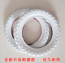 Child Bike White Tire 12 Inch 18 Wheels Baby Carrier Inside and outside Tire External with steel ring accessories Cycling front and rear wheels