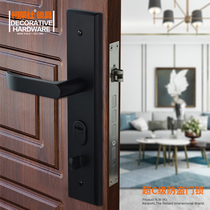 KLS padded panel 304 stainless steel anti-theft door lock Super C big door lock VF-204 dumb black