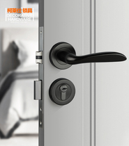 Colessee KLS 304 stainless steel indoor bedroom lock three sets American split lock black room door lock VH-02
