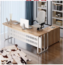 Modern boss table and chair Large desk Simple fashion atmosphere Presidents desk Supervisors desk Managers desk Office furniture