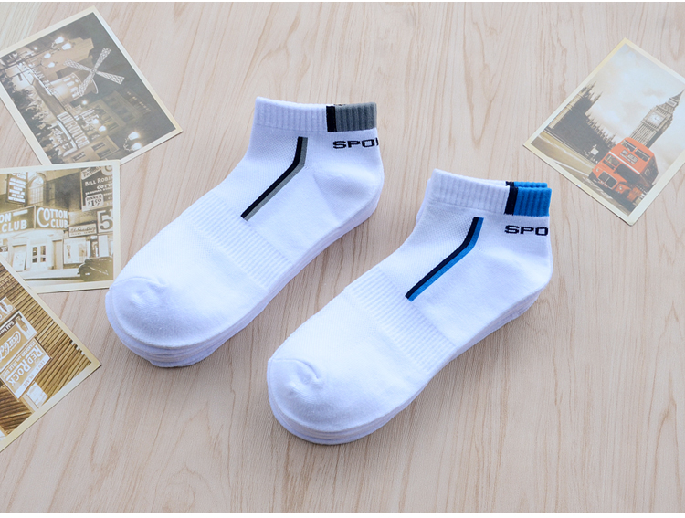 Trắng vớ thể thao nam của low-cut vớ vớ cotton mỏng triều mùa hè ngắn socks nam cotton khử mùi vớ thuyền wz