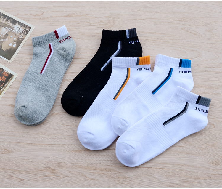 Trắng vớ thể thao nam của low-cut vớ vớ cotton mỏng triều mùa hè ngắn socks nam cotton khử mùi vớ thuyền wz