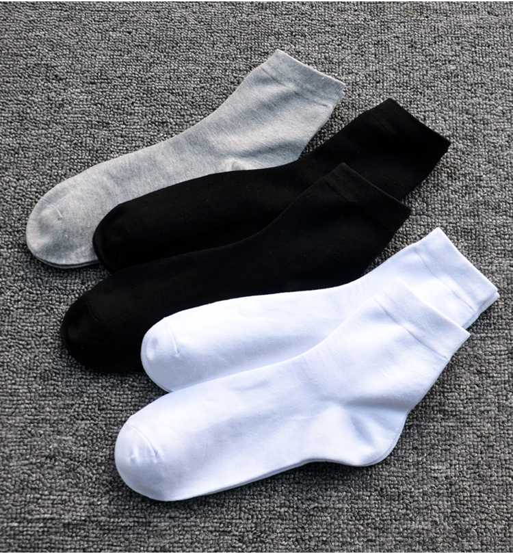 Vớ nam lớn cộng với phân bón XL thêm vớ cotton lớn 4348 yard vớ nam 47 yard khử mùi vớ cổ cao