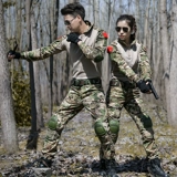 Дорожный камуфляжный летний черный дышащий тактический комплект, короткий рукав