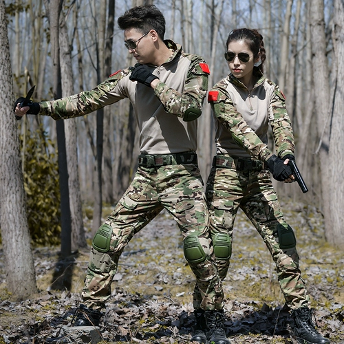 Дорожный камуфляжный летний черный дышащий тактический комплект, короткий рукав