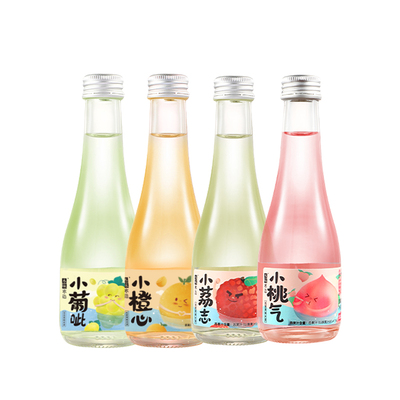 本味寒造九江双蒸水果酒小瓶装果味米酒女士低度晚安酒125ml*1瓶