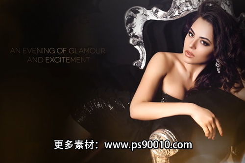 AE模板-梦幻粒子颁奖婚礼包装片头，可用于颁奖婚礼等场景。