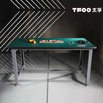 Taifu medium antistatic bench thickened steel workshop inspection packing table adjustable footbed working table