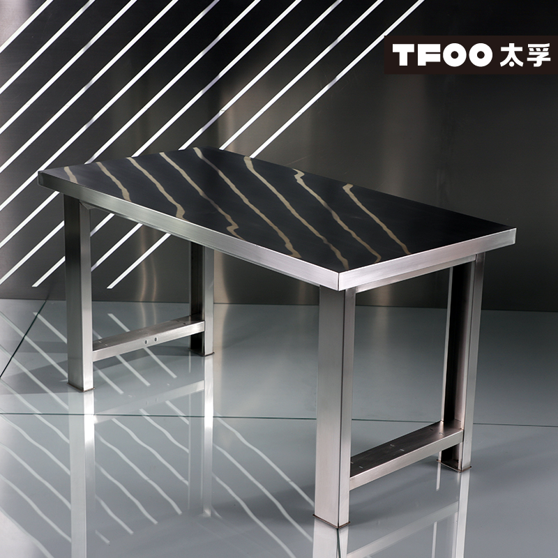 TF Industrial Stainless Steel Worktable 201 Mirror Wire Stainless Steel Laboratory Table Resistance Corrosion