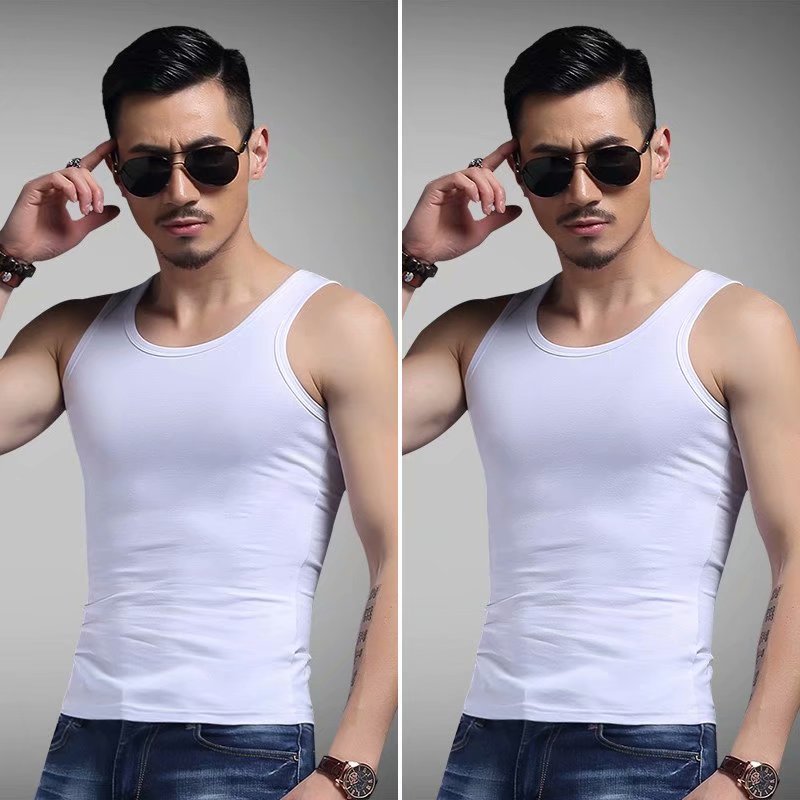 . Vest mens Summerdale đánh dấu vest cơ thể lớn mã cross-bar A-màu cổ áo sơ mi dưới bên ngoài mặc nam giới.