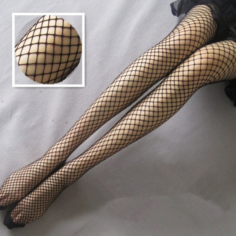 . Vớ Fishnet thậm chí vớ pantyhose lưới mắt lớn ròng lưới nhỏ rỗng nữ mỏng chống móc mùa hè.