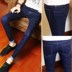 Xuân / Hè Black Stretch quần jean nam Tight ít quần Slim Slim dài quần jean nam. 