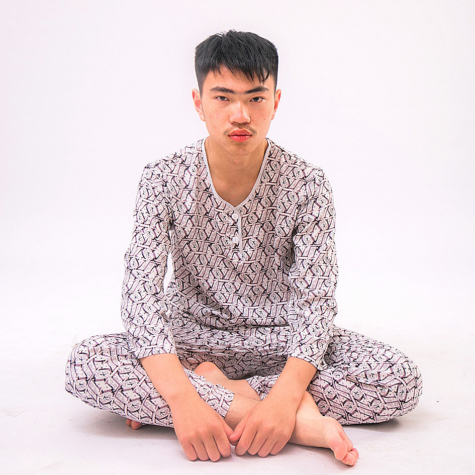 Mùa hè đồ ngủ 2020 trẻ mỏng điều hòa không khí quần áo cotton lụa chàng trai miso sinh viên nhà lụa bông nhân tạo.