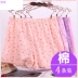 Senior quần short phẳng chân phụ nữ bông granny lỏng womens lớn đồ lót kẹp bông cũ xà cạp phẳng chân đầu. 