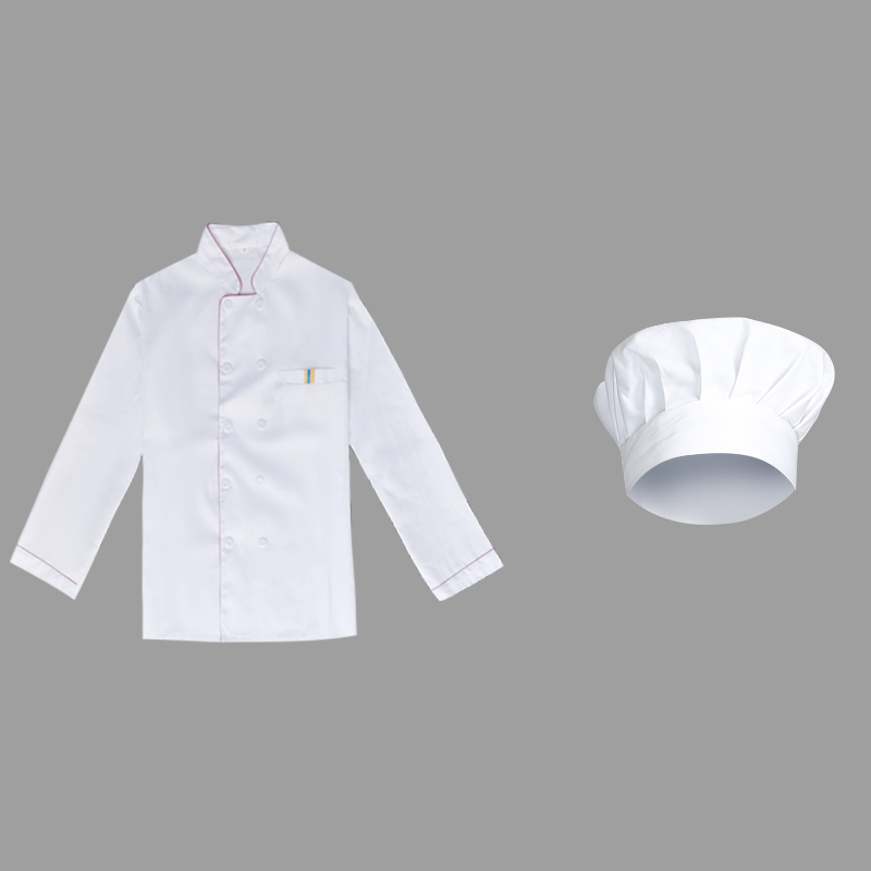 workclothes mùa hè của nam giới Chef của ngắn tay áo mỏng sau bếp Tây Restaurant Hotel. áo dài tay bông quần áo nữ đầu bếp mặc