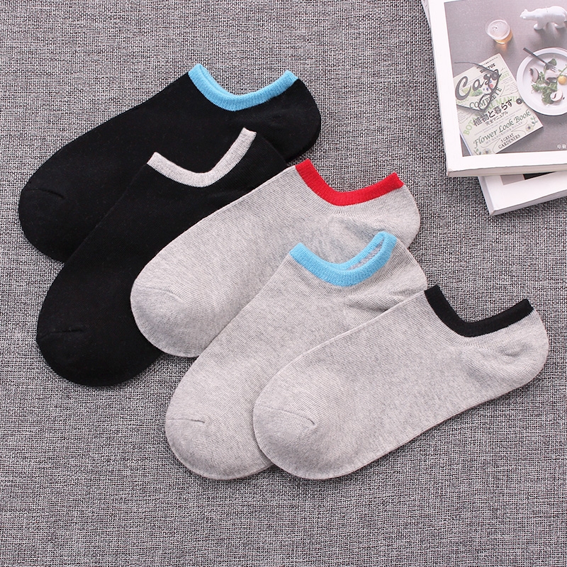 . Socks mens vớ thoải mái mỏng bông mùa hè thuyền vớ thể thao cạn miệng thấp băng đảng vớ mồ hôi-mút thùng ngắn mùa xuân và mùa thu mens vớ.