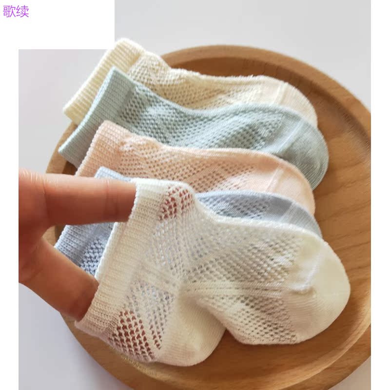 Mùa hè mỏng bé vớ 6-12 bông tháng newborn0-6 bé vớ lưới 1-3 tuổi.