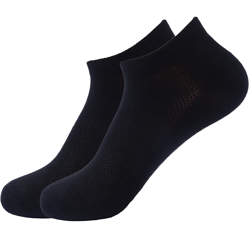 Vớ vớ Mens Summer Thin Lưới vớ Summer Sport thấp Trợ giúp Breathable ngắn Thuyền Socks Hấp thụ mồ hôi mens đen và trắng vớ.